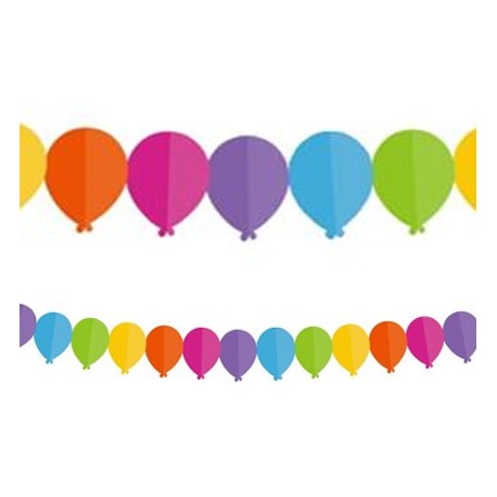 Girlanda papierowa Kolorowe baloniki, 360cm