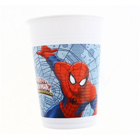 Kubeczki plastikowe - "Ultimate Spiderman - Web Warriors", 8 szt.