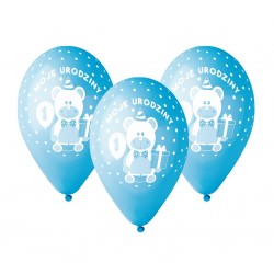 Balony niebieskie "Moje 1 Urodziny"