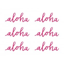 Dekoracje papierowe Aloha, fuksja