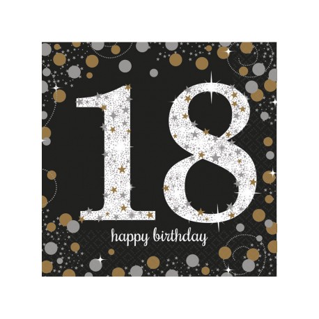 Serwetki 18 urodziny HAPPY BIRTHDAY