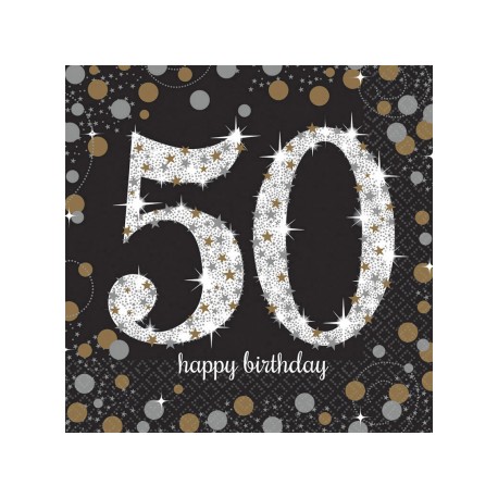 Serwetki 50 HAPPY BIRTHDAY