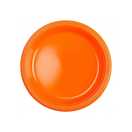 Talerzyki plastikowe pomarańczowe