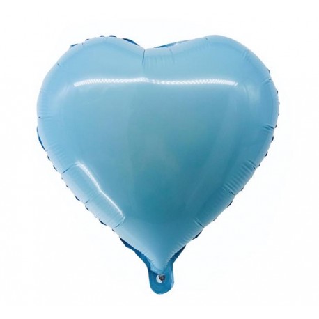 Balon foliowy "Serce", błękitne, 36 cm