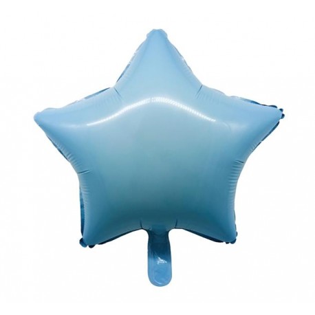 Balon foliowy "Gwiazda", błękitna, 36 cm