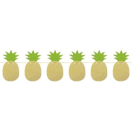 Girlanda brokatowa Złote Ananasy