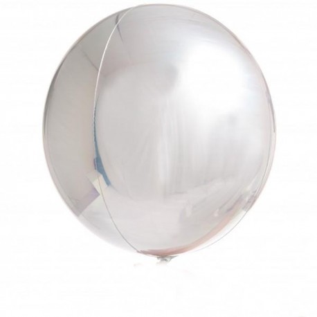 Balon foliowy kula srebrny, 40cm