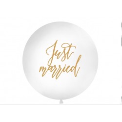 Balon 1 m, Ślubuję Ci..., biały