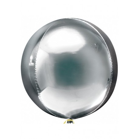 Balon foliowy kula srebrny 60 cm