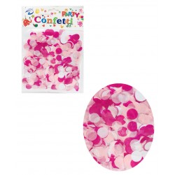 Konfetti papierowe okrągłe mix róż i biel
