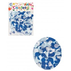 Konfetti papierowe okrągłe mix niebieski
