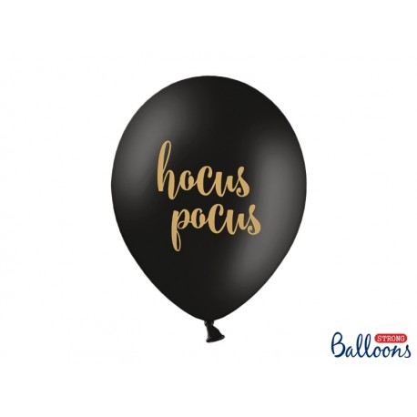 Balon gumowy 14" 30cm Hocus Pocus, czarne