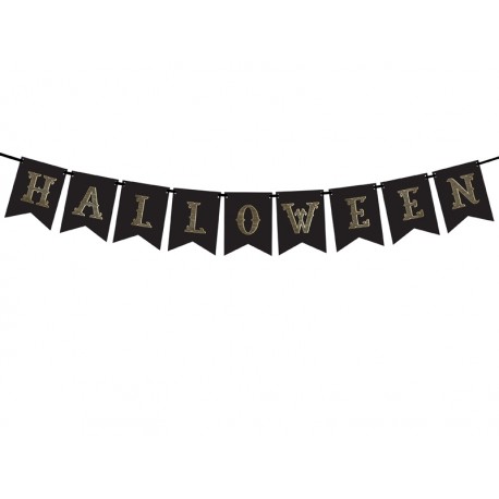 Baner Hallowen, czarny 175cm