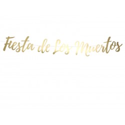 Baner Fiesta de Los Muertos, złoty, 160cm