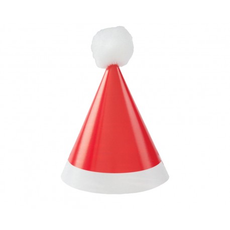 Czapeczki papierowe świąteczne Mikołaja Mini Pom Pom, 8 szt.