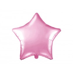 Balon foliowy Gwiazdka, 48cm, jasny różowy