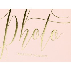 Album na zdjęcia Precious moments, 20x24,5cm, pudrowy róż, 22 kartki