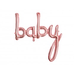 Balon foliowy Baby różowe złoto  73,5x75,5cm