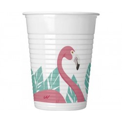 Kubeczki plastikowe "Flamingo", 200 ml, 8 szt.