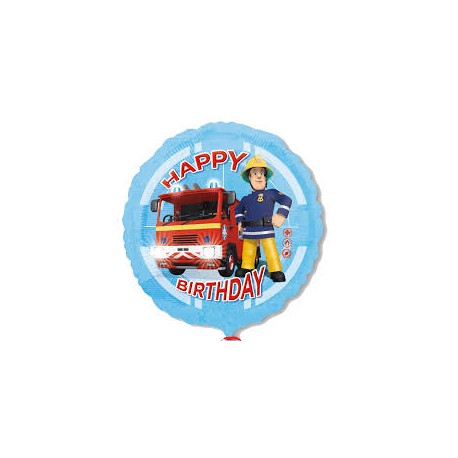 balon foliowy  18 cali, Strażak Sam Happy Birthday