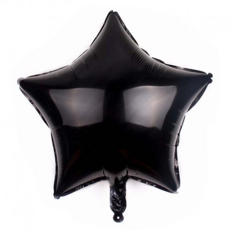 Balon foliowy Gwiazdka 45cm czarna