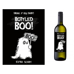 Etykieta na butelkę "Boo", 10 szt.