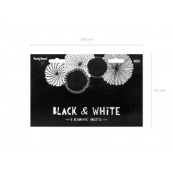 Rozety dekoracyjne Black&White, mix