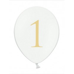 Balony 30cm, 1, Pastel Pure White