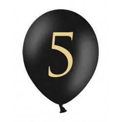 Balony 30cm, 5, Pastel Black