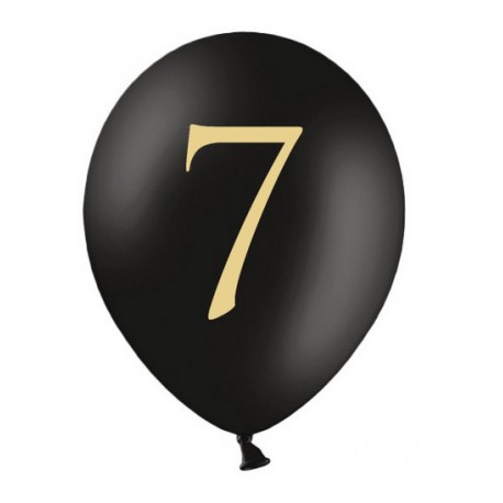 Balony 30cm, 7, Pastel Black