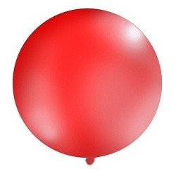 Balon metrowy, 1m, czerwony