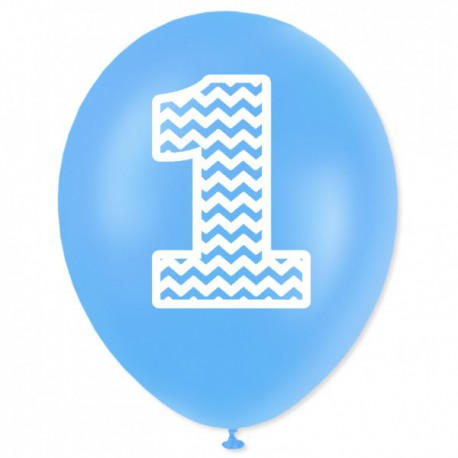 Balon urodzinowy "1" niebieski