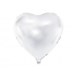 Balon foliowy 18", serce białe