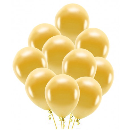 Balony złote 30cm 10szt