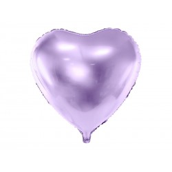 Balon foliowy 24" Serce, 61cm, liliowy