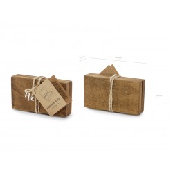 Drewniane pudełko na obrączki 10x5.5 cm