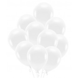 Balony białe 30cm 10szt