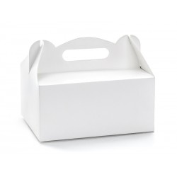 Ozdobne pudełka na ciasto biały 19x14x9cm