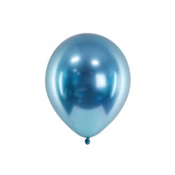 Balon chromowany  30cm, niebieski