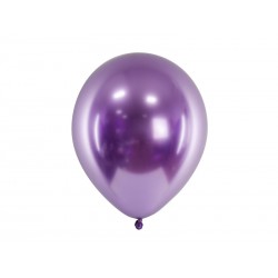Balon chromowany 30cm, fiolet