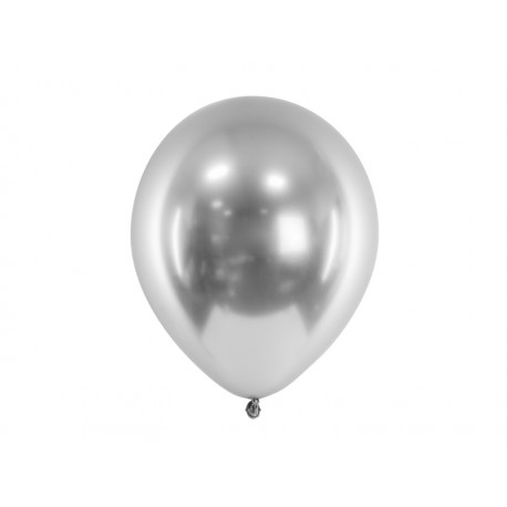 Balon chromowany 30cm, srebrny