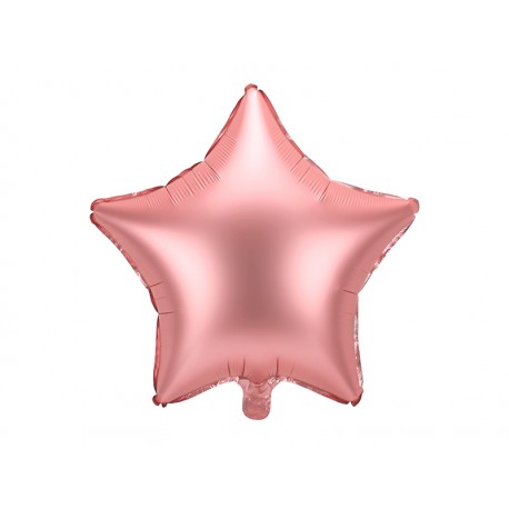 Balon foliowy Gwiazdka  48cm różowe złoto
