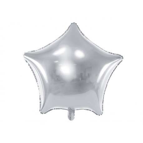 Balon foliowy Gwiazdka 70cm srebrny