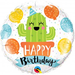 Balon 18" Urodzinowy kaktus