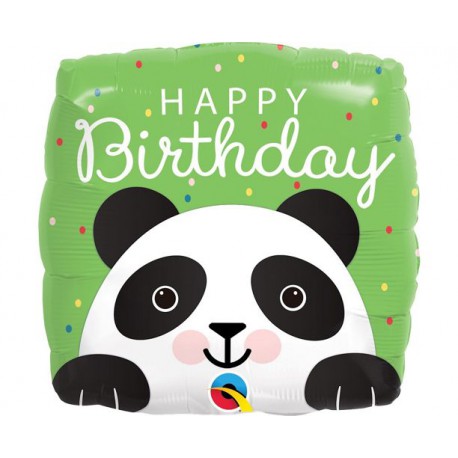 Balon foliowy Panda Happy Birthday 46cm