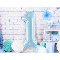 Zestaw balonów ROCZEK Cyfra 1 Urodziny