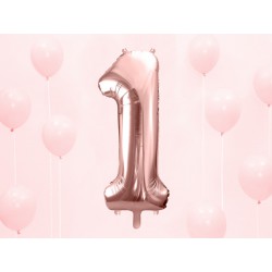 Zestaw balonów ROCZEK Cyfra 1 Urodziny
