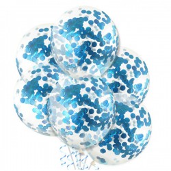 Balony zestaw ROCZEK + IMIĘ niebieski