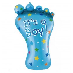 Balon foliowy, stópka "It's a boy"