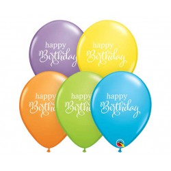 Balony 11 cali pastelowy Happy Birthday